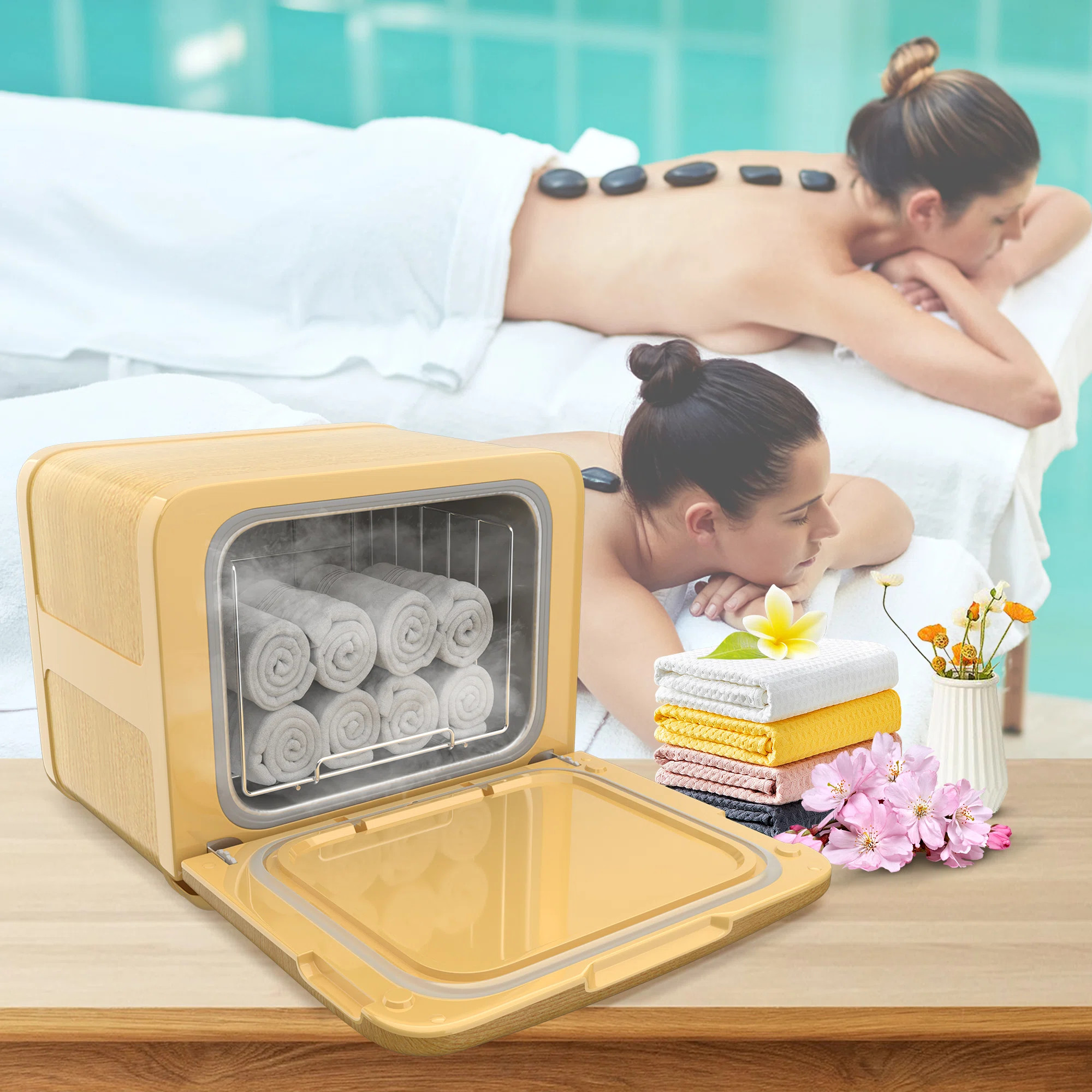 8L Hot Bath Towel Warmer Freestanding Towel Warmer Cabinet KD-080 | Wayfair North America