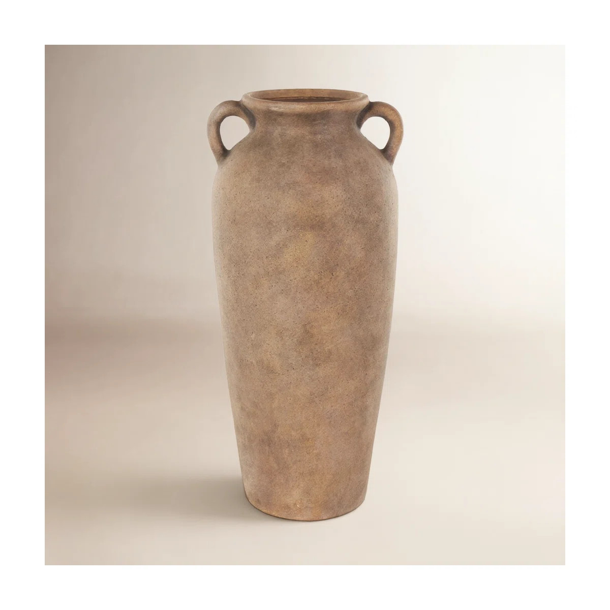 Brera Ceramic Antique Style Textured Vase With Shadings And Handles | Wayfair North America