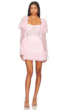 MAJORELLE Soriya Mini Dress in Pretty Pink from Revolve.com | Revolve Clothing (Global)