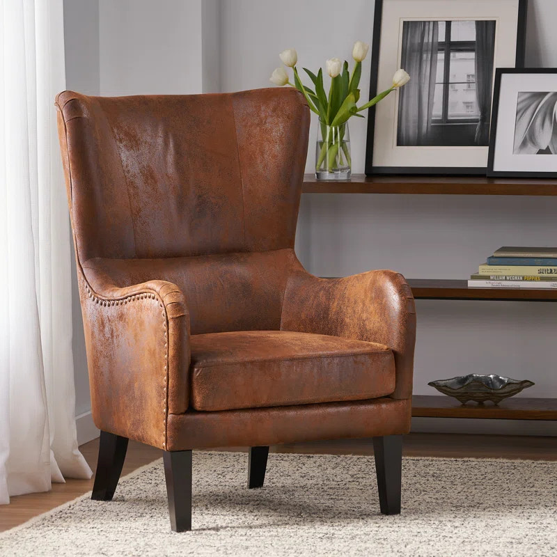 Adetola Upholstered Wingback Chair | Wayfair North America