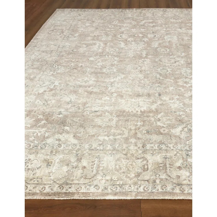 Tuscany Oriental Handmade Tan Area Rug | Wayfair North America