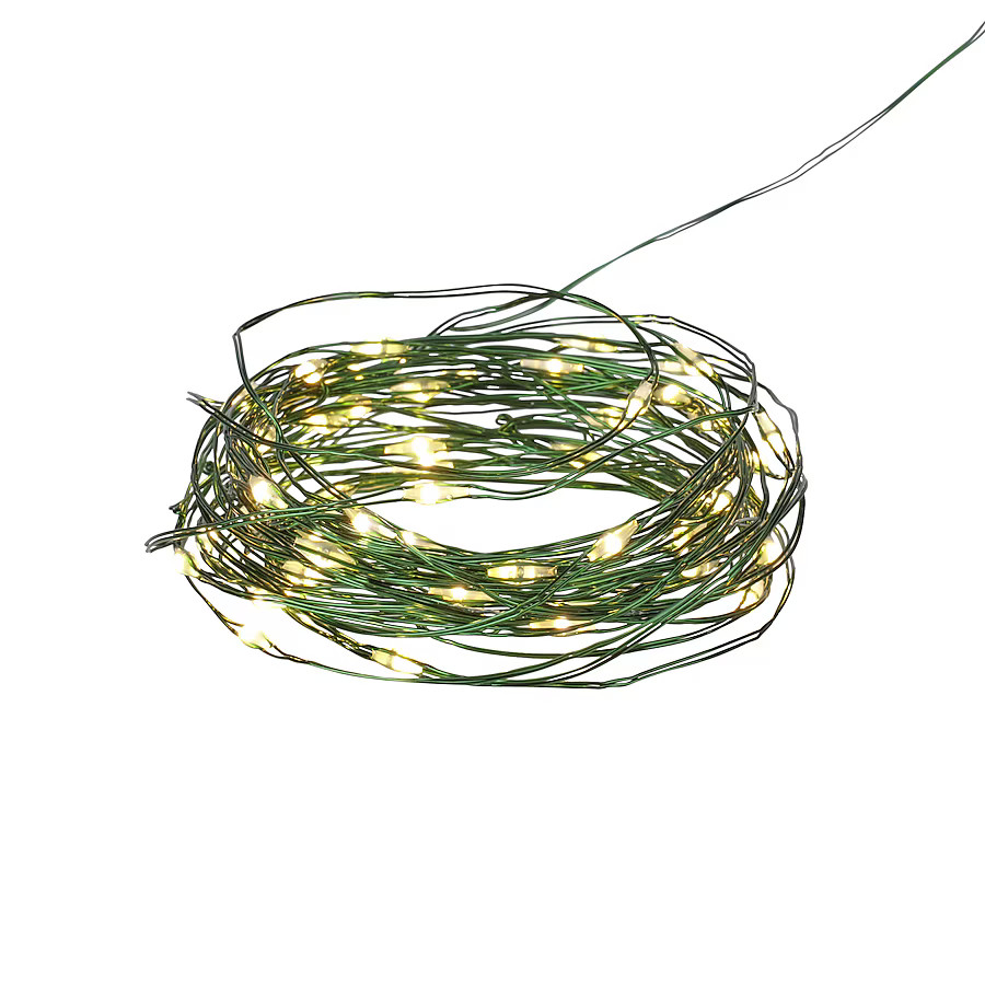 Holiday Living 60 -Count 14.58-ft White LED Battery-operated Indoor Christmas String Lights Timer | Lowe's
