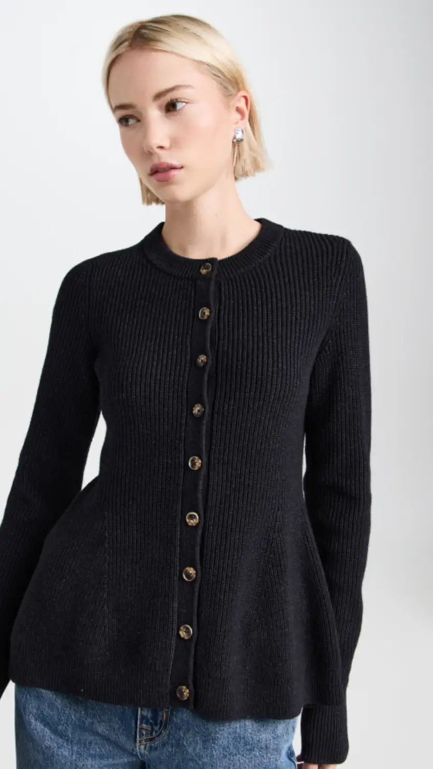 Ribbed Flare Cardigan | Shopbop