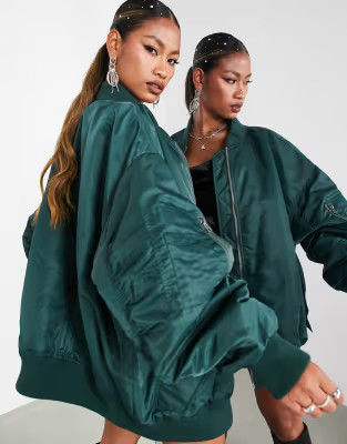 ASOS EDITION - Bomber oversize - Vert | ASOS (Global)