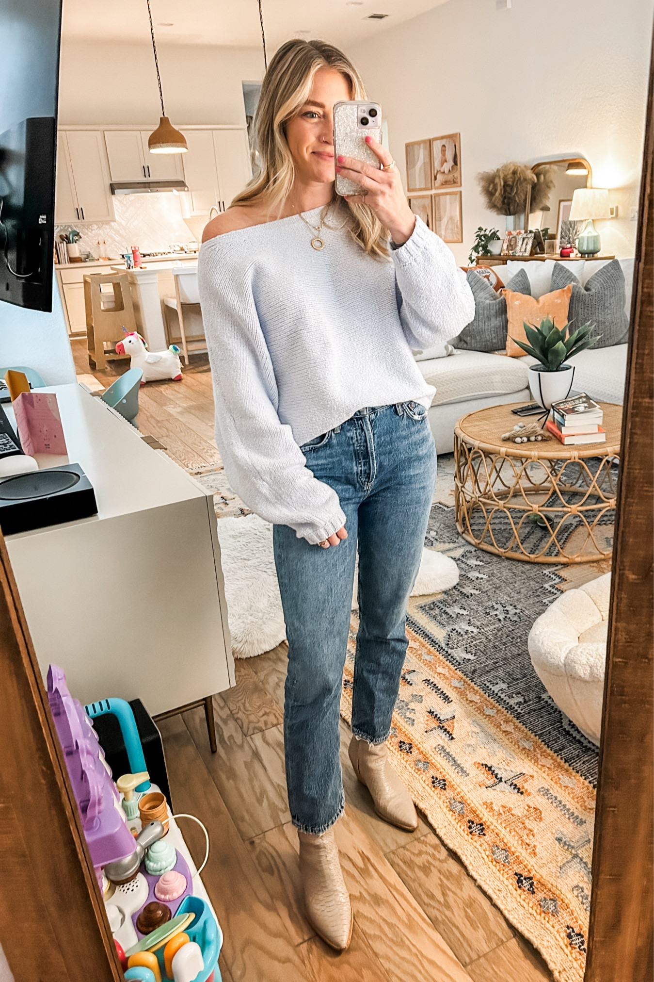 the best straight leg jean (in 26!) I’m usually a 25 but size up in these. abercrombie sweater (s/m)

#LTKstyletip #LTKworkwear #LTKMostLoved