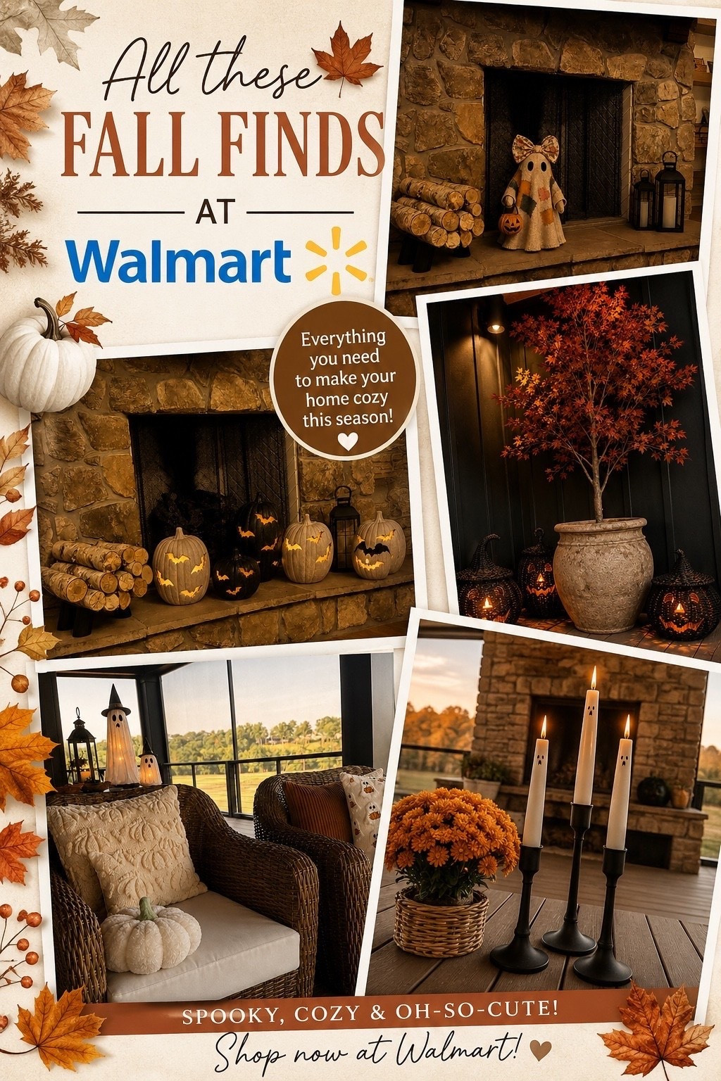 Cozy season starts here! 🍂 Walmart has the cutest fall & Halloween decor to make your home feel warm, cozy, and festive. Shop all my favorites before they sell out! 🧡 #walmart

#LTKSeasonal #LTKOver40 #LTKSaleAlert