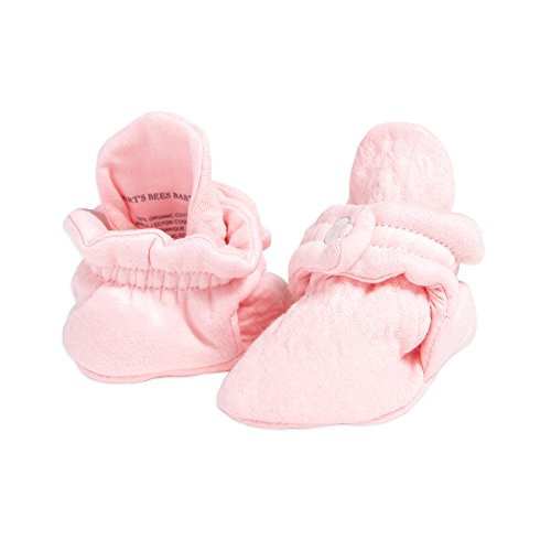 Burt's Bees Baby Girls Booties Organic Cotton Newborn Essentials Shoes, Gender Neutral Color for Ages 0 to 9 Months Old | Amazon (US)