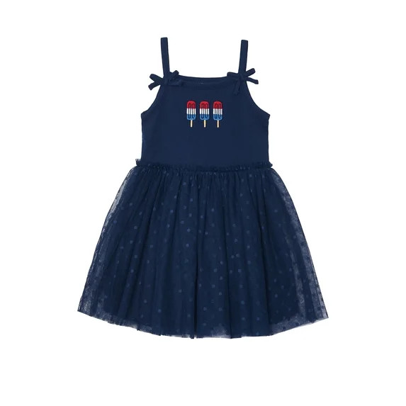 Way to Celebrate Toddler Girl Patriotic Americana Americana Tutu Dress, Sizes 12M-5T | Walmart (US)