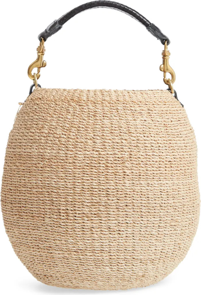 Clare V. Pot de Miel Top Handle Straw Basket Bag | Nordstrom | Nordstrom