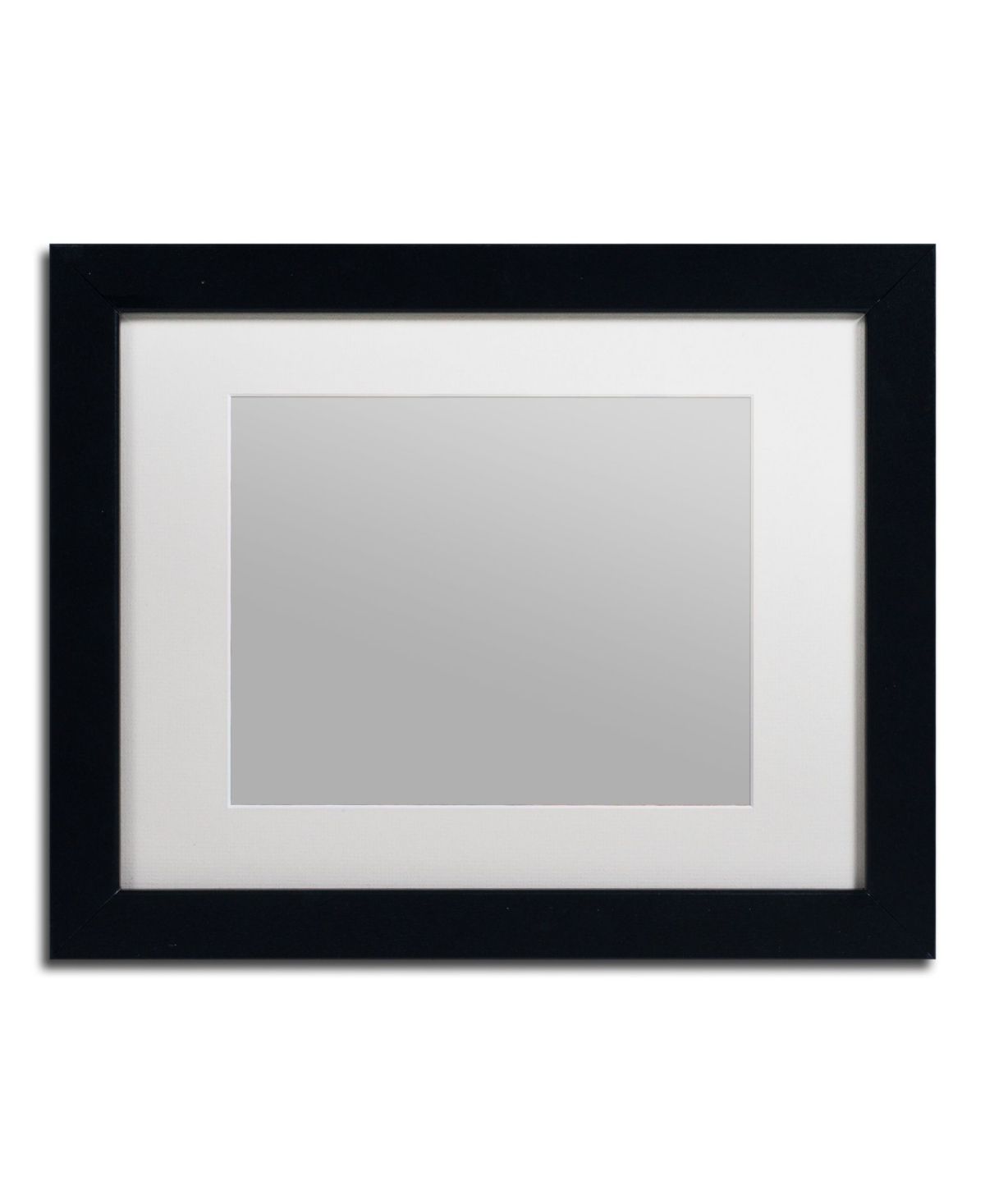 Trademark Fine Art Heavy Duty Black Frame with White Mat - 11" x 14 | Macys (US)