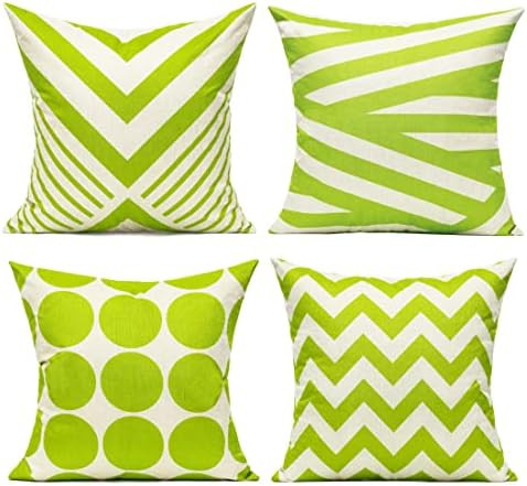 All Smiles Spring Outdoor Green Decorative Throw Pillow Covers Sage Green Olive Green Cases Cushion  | Amazon (US)