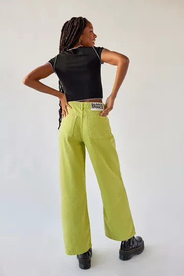 The Ragged Priest Release Jean - Green Denim | Urban Outfitters (US and RoW)