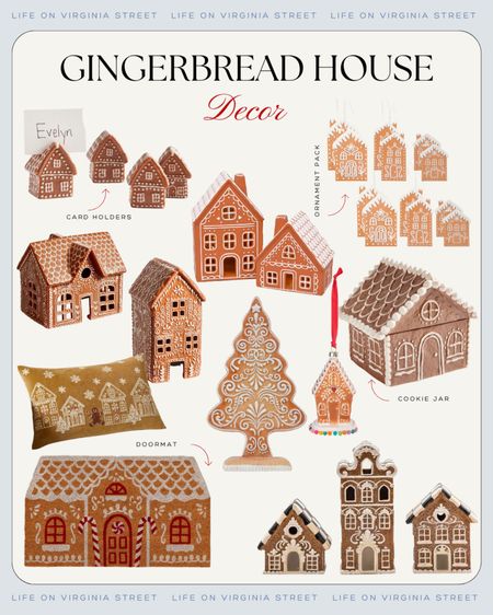 The cutest gingerbread house decor to use in your Christmas decorating! Includes ceramic gingerbread houses, gingerbread doormat, gingerbread ornaments, mini gingerbread house place card holders, gingerbread house pillows, tea light houses and more! But hurry because they’re selling out quickly!
.
#ltkhome #ltkholiday #ltkfindsunder50 #ltkfindsunder100 #ltkstyletip #ltkseasonal #ltksalealert

#LTKsalealert #LTKHoliday #LTKhome