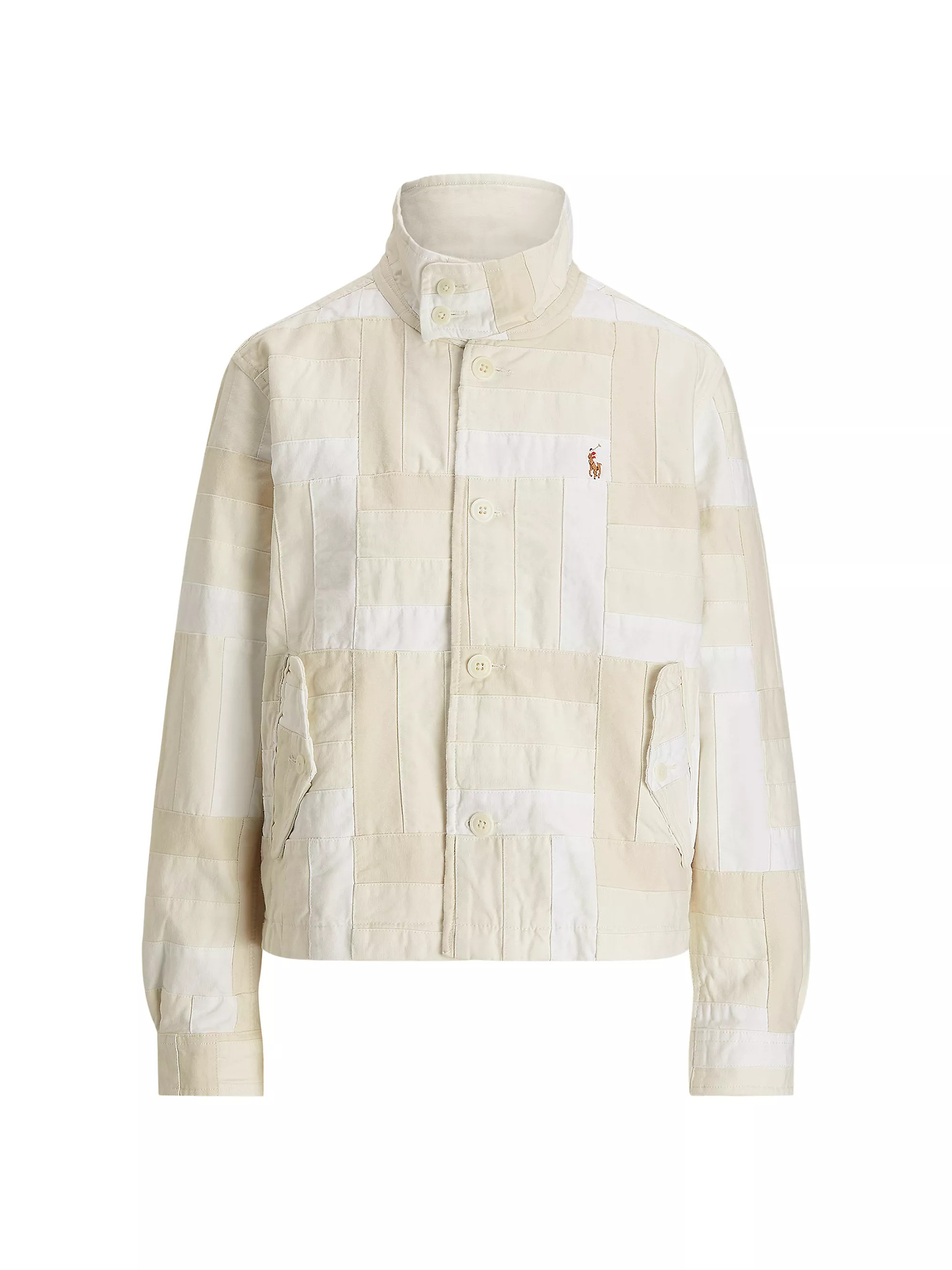 Polo Ralph LaurenPatchwork Mock Turtleneck Jacket | Saks Fifth Avenue