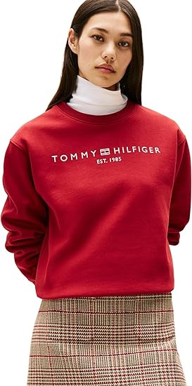 Tommy Hilfiger Donna Felpa senza Cappuccio | Amazon (IT)