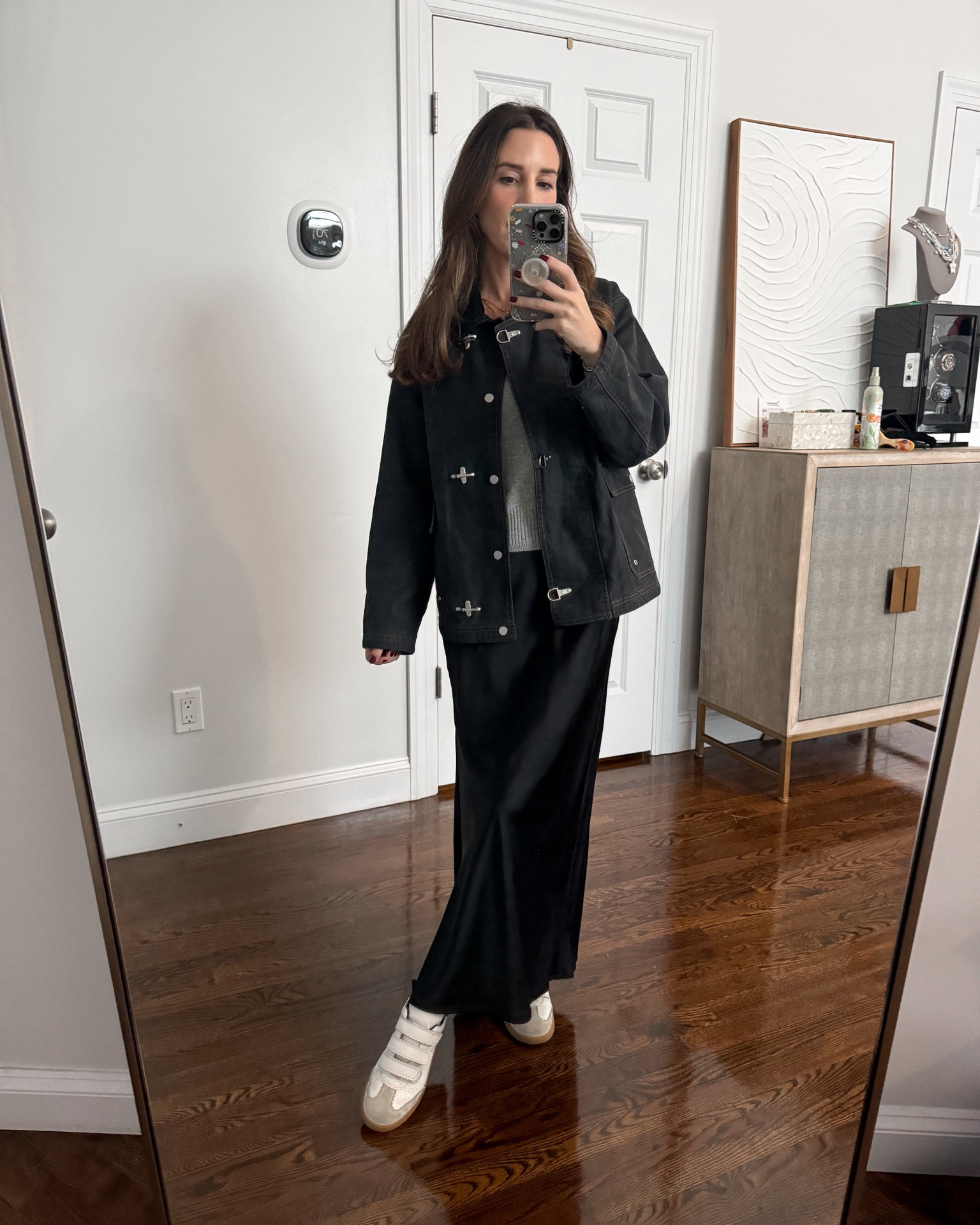 This barn jacket might be my absolute favorite and it’s under $100! Paired it with this satin dress that is still available and super affordable!


#LTKFindsUnder50 #LTKFindsUnder100 #LTKSaleAlert