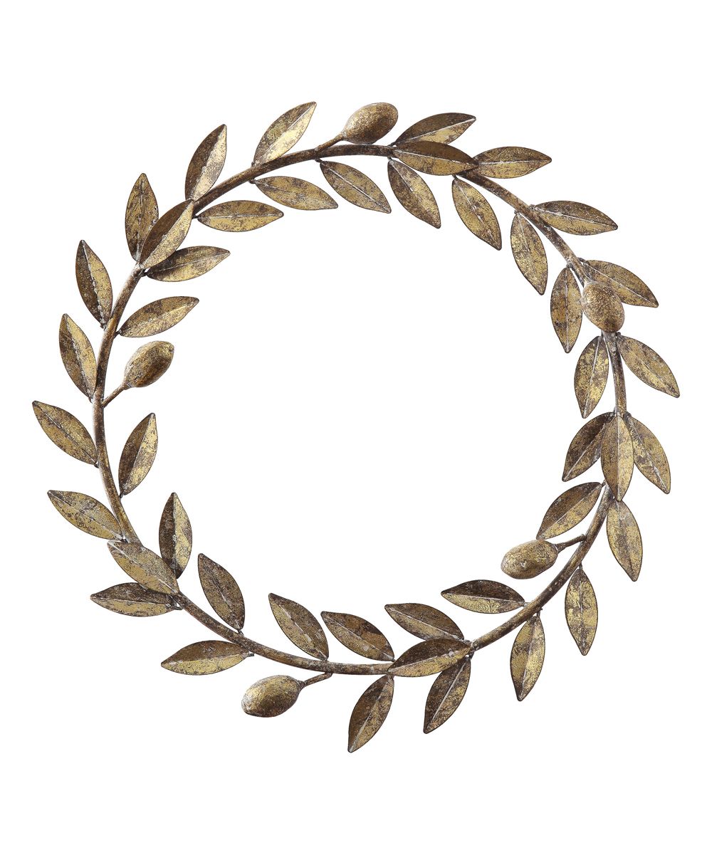 Creative Co-Op Wreaths Gold - Goldtone Metal Wreath | Zulily