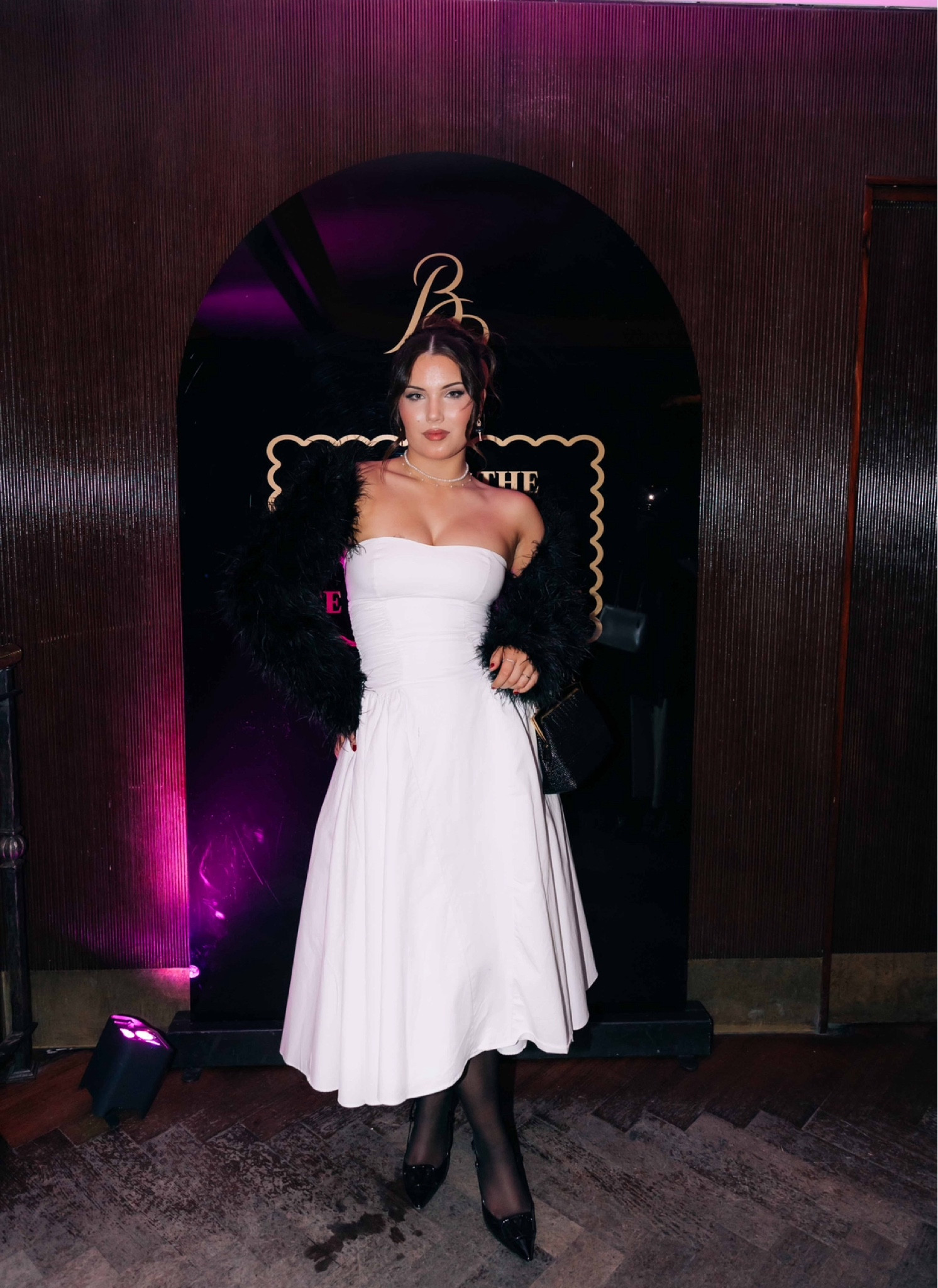 dress is house of cb 🤍