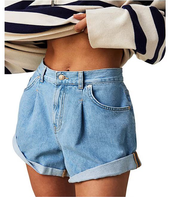 Free People Danni Denim High Rise Shorts | Dillard's | Dillard's