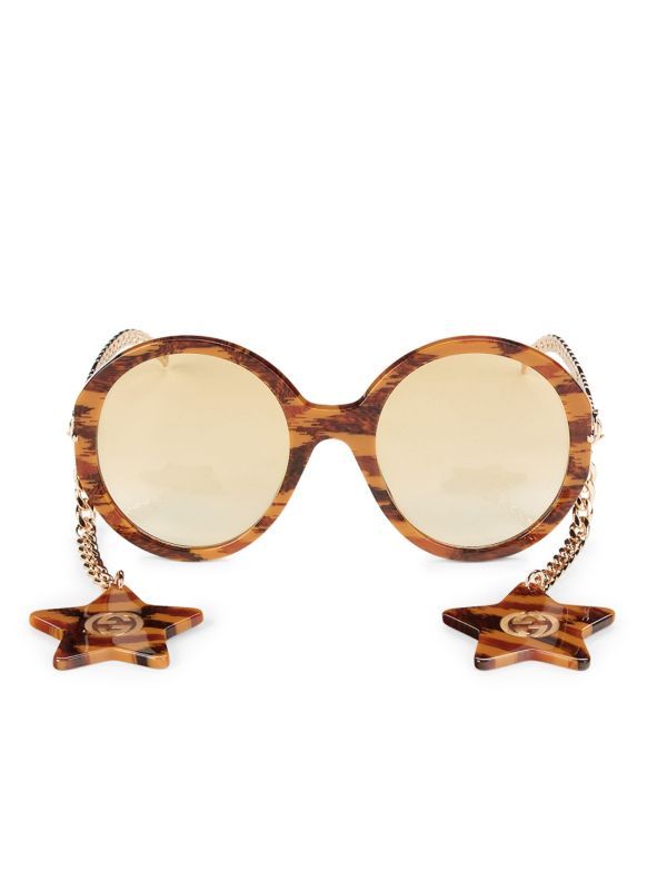 56MM Round Sunglasses With Detachable Charm | Saks Fifth Avenue OFF 5TH