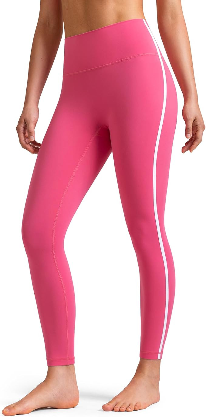 Colorfulkoala Women's Dreamlux No Front Seam High Waist Yoga Leggings with Contrast Trim 25" Inse... | Amazon (US)