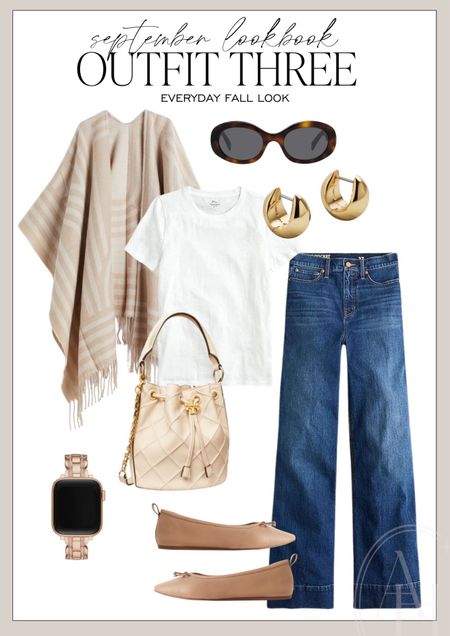 Everyday fall outfit idea. I love this poncho and wide leg jeans. 

#LTKSeasonal #LTKstyletip #LTKworkwear