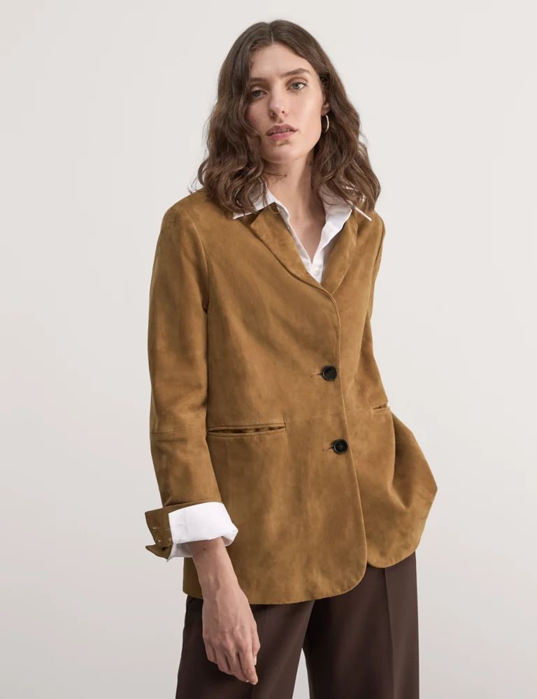 Suede Single Breasted Blazer | Marks & Spencer (UK)