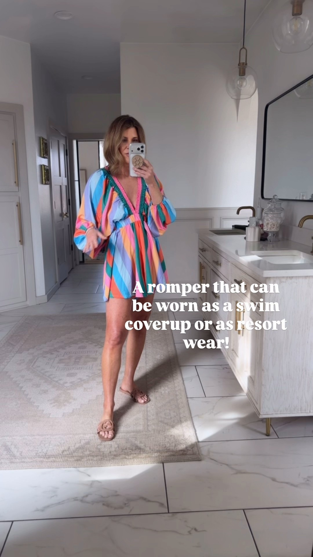 Cute swim cover up or resort wear 
I’m in  a medium 

#LTKSwim #LTKOver40 #LTKstorytime