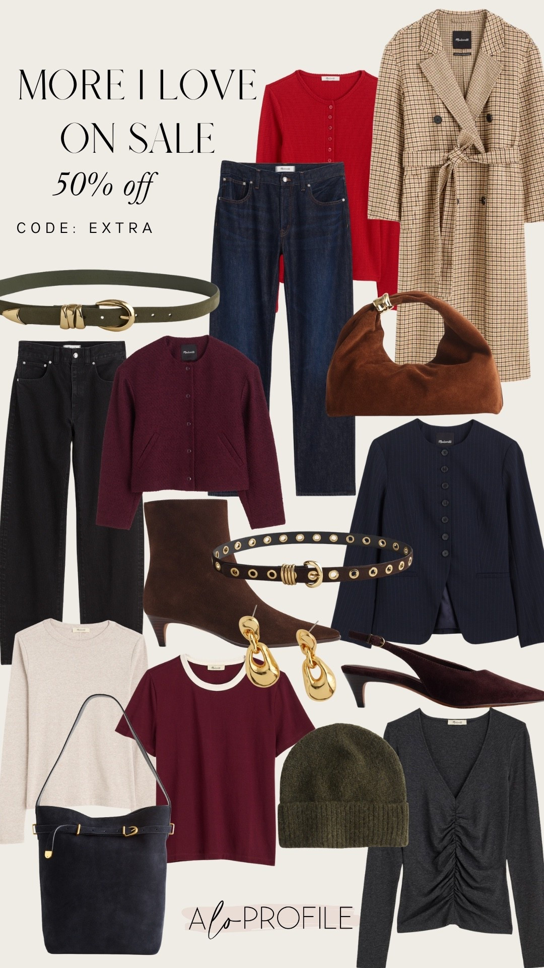 Madewell sale picks ✨ use code: EXTRA for 50% off 



#LTKHoliday #LTKGiftGuide #LTKSaleAlert