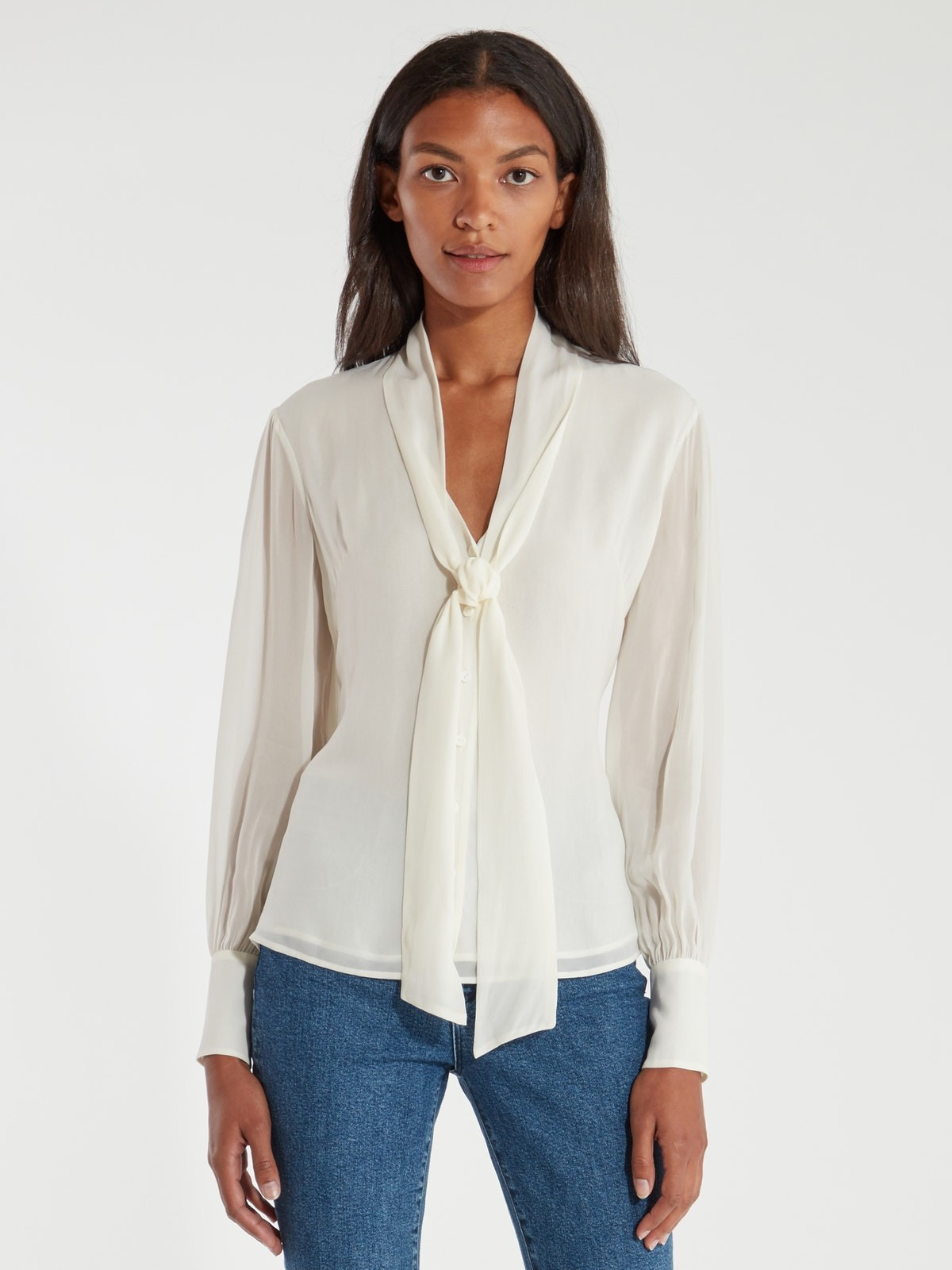 Brigitte Tie Neck Top | Verishop