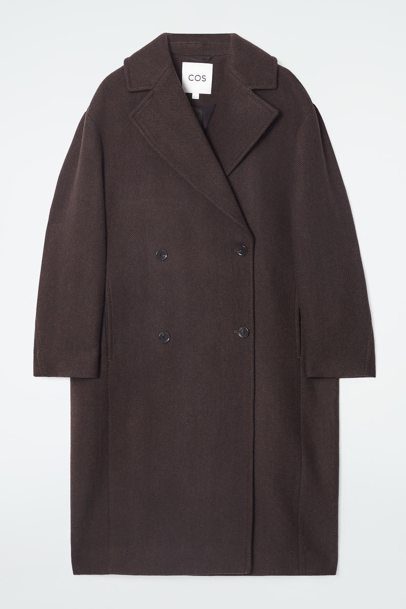 Double-Breasted Wool-Herringbone Coat | COS UK
