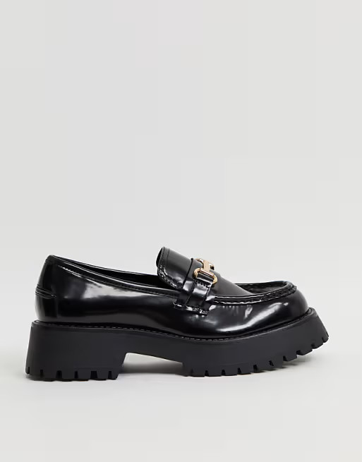 ASOS DESIGN Monster chunky loafers in black | ASOS (Global)