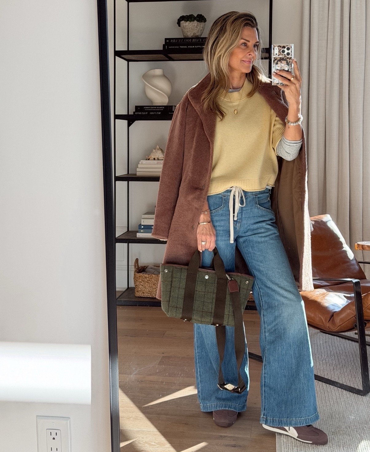 ✨Butter yellow will be around for spring/summer! (Wearing XS) I’m loving it with warm browns, grays or white! (I linked great low cost similar options!) 
✨Fresh brown sneakers that are comfortable and love the ecru details! 
✨Jeans are flattering and perfect for spring! I’m 5’6”, TTS 
✨This jacket is stunning! Looks high end designer! Mid-weight for layering. 
✨A favorite base layer $38

#LTKOver40 #LTKootd #LTKSeasonal