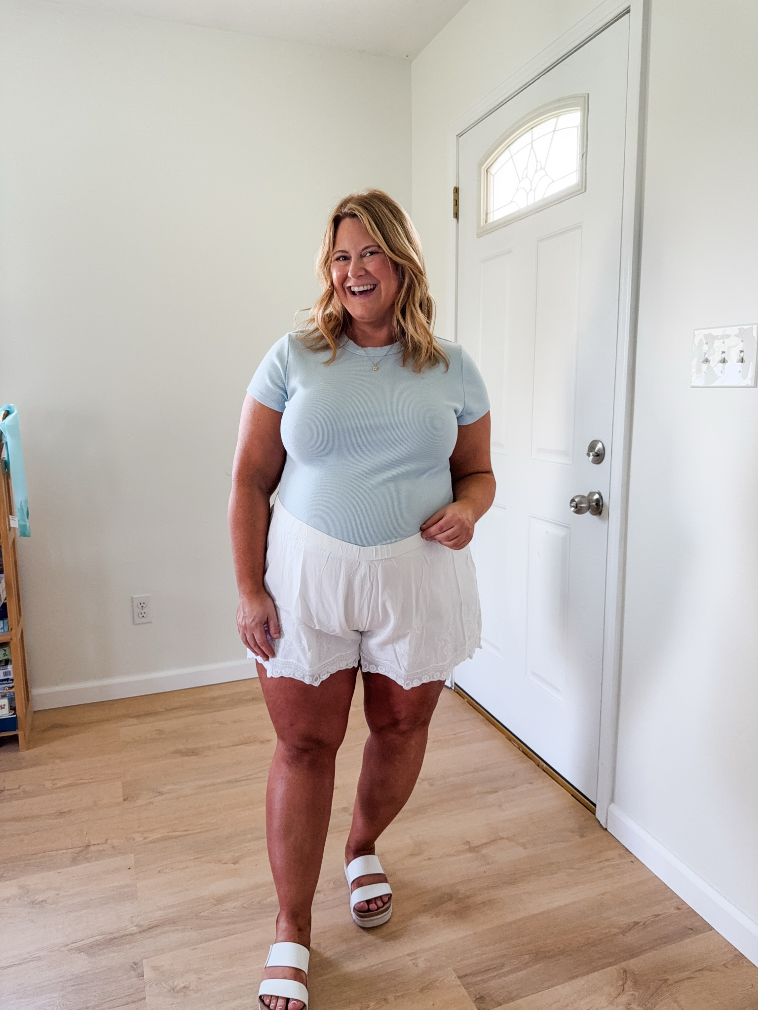 Wearing an XL in my tee and an XXL in my shorts