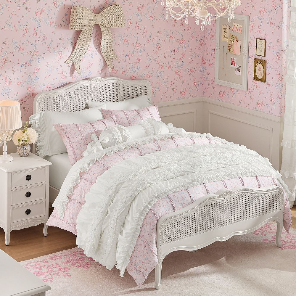 LoveShackFancy Smocked Bow Quilt | Pottery Barn Teen