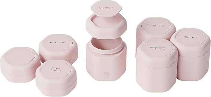 Cadence Travel Containers - Daily Routine Capsule Set - Magnetic Containers with Lids,4 Flex Medi... | Amazon (US)