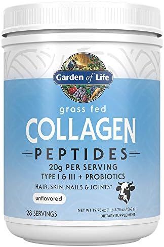 Garden of Life Grass Fed Collagen Peptides Powder – Unflavored Collagen Powder for Women Men Ha... | Amazon (US)