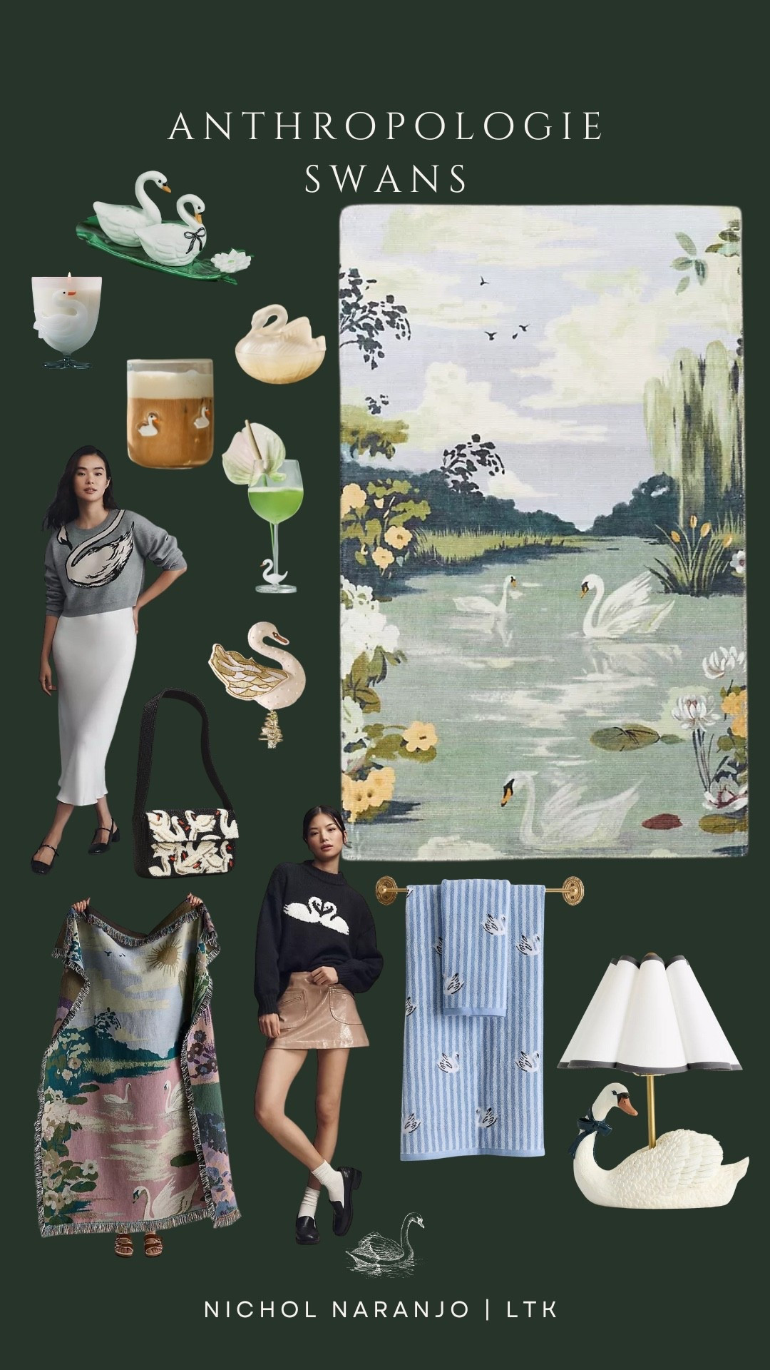 If you know me, you know I adore swans! I’m obsessed with all the swan items for the home and wardrobe at Anthro right now. 😍🦢✨

#LTKHome