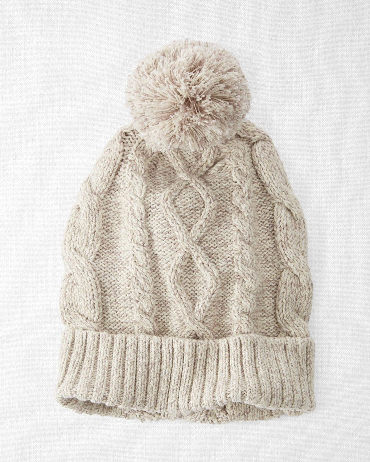 Cream Baby Organic Cotton Sweater Knit Beanie | carters.com | Carter's