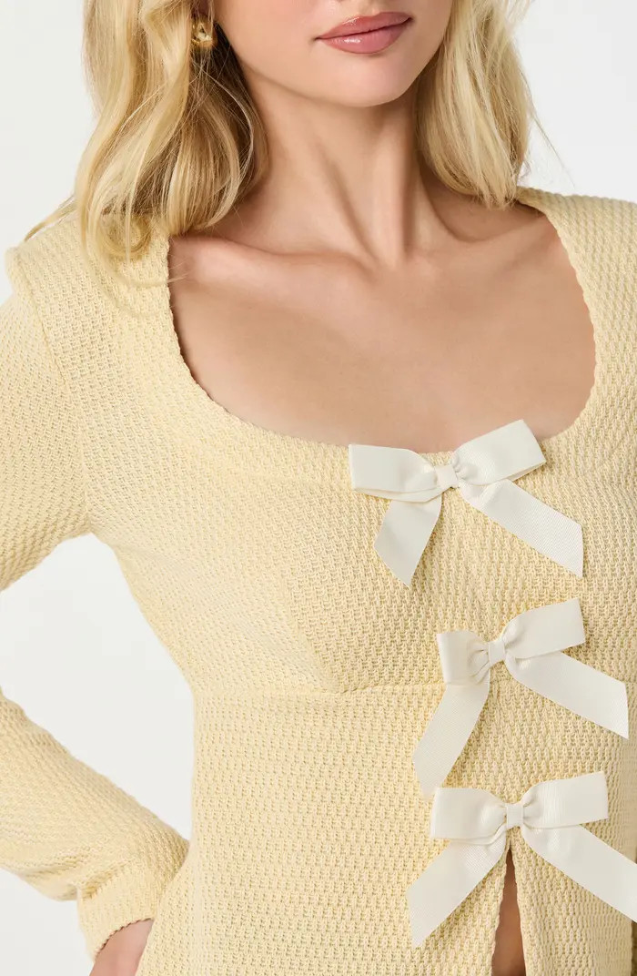 Split Front Bow Top | Nordstrom