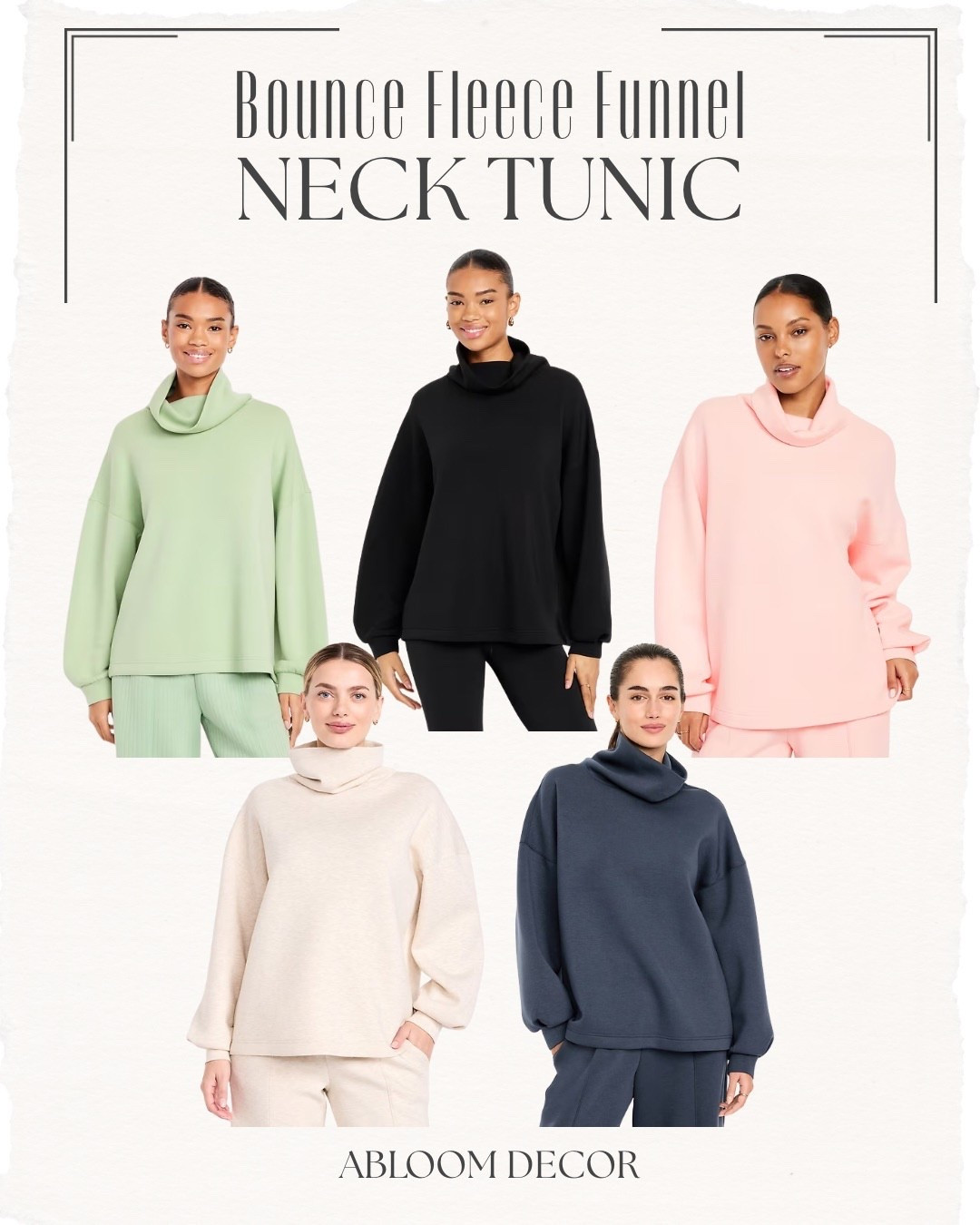 Bounce fleece funnel neck tunic in so many cute colors

#LTKootd #LTKActive #LTKmomlife