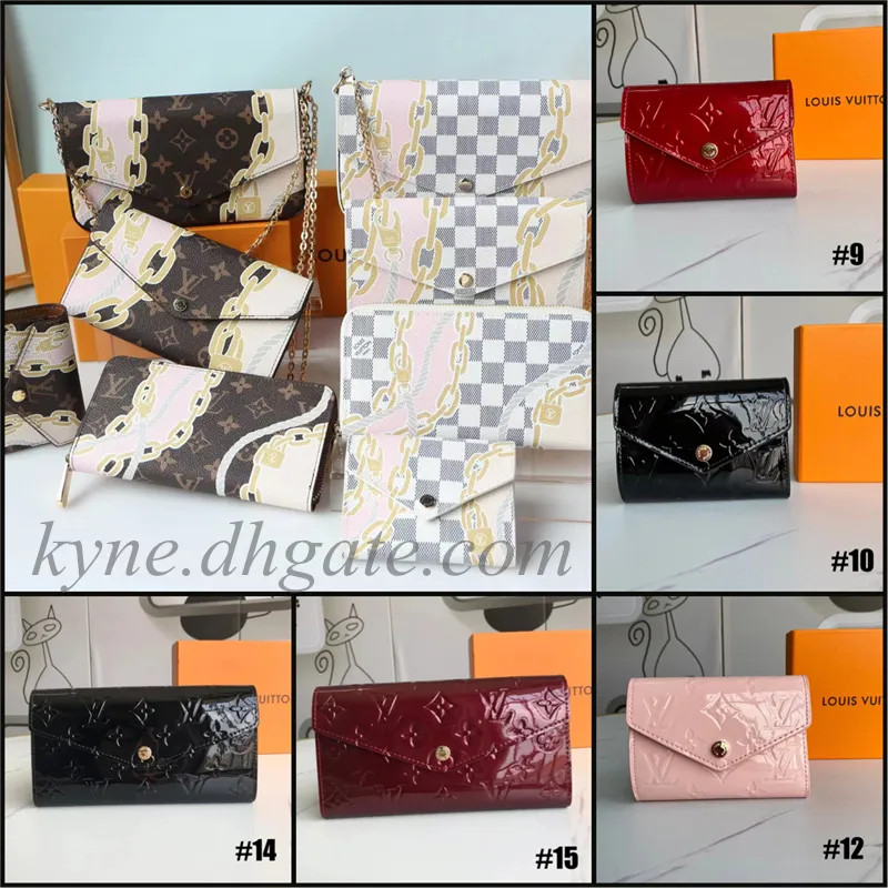 L V DUPE Fashion Womens Chain 3 In 1 Shouder Bag Wallet Card Purse Bag Card Holders With Box From... | DHGate