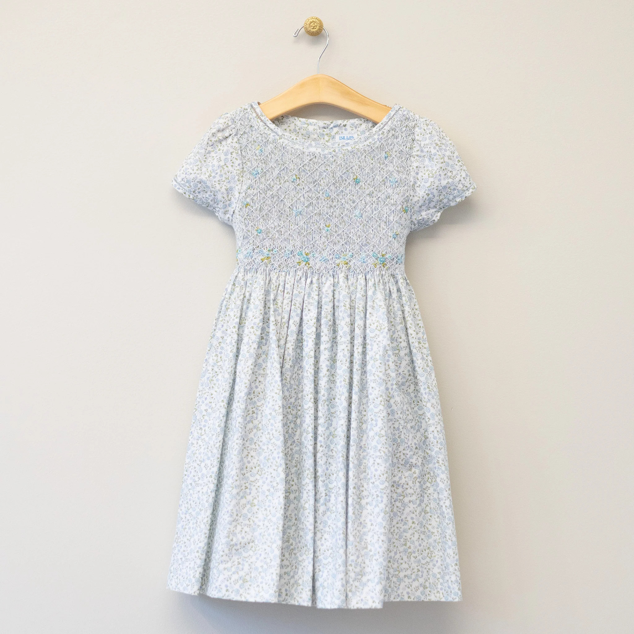 Light Blue Wildflower Smocked Dress | Four and Twenty Sailors
