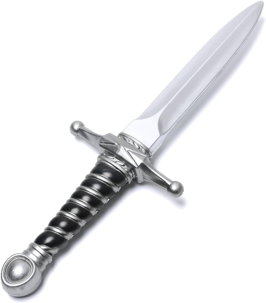 15" Foam Short Sword Prop, Dark Assassin Dagger for Costume Accessory, 1 Pack | Amazon (US)