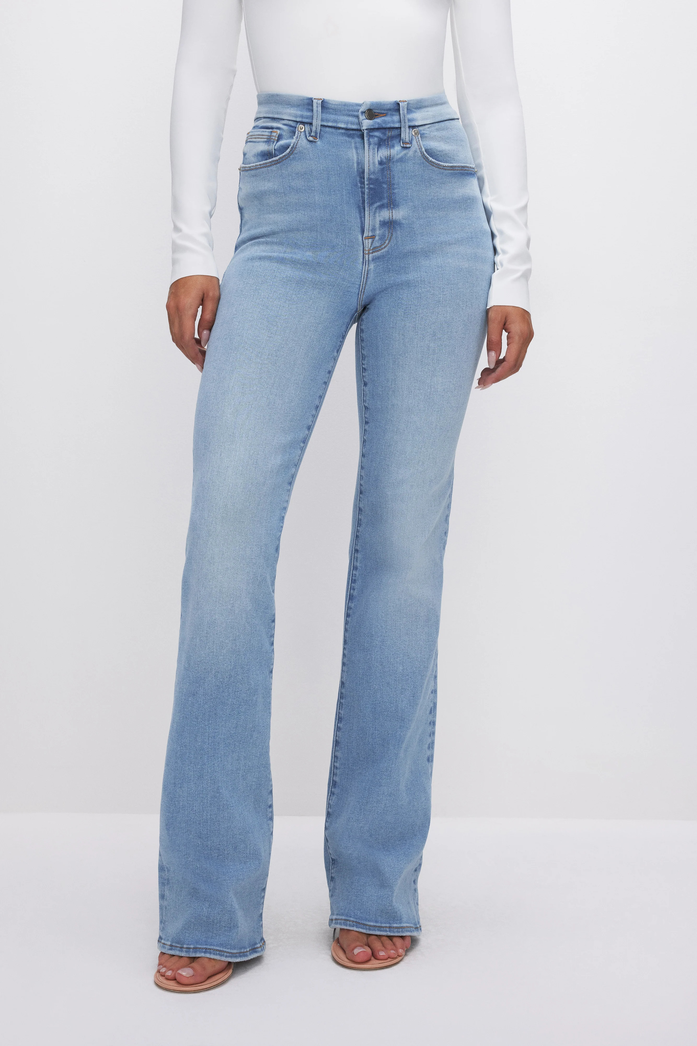 ALWAYS FITS GOOD CLASSIC SLIM BOOTCUT JEANS | Good American
