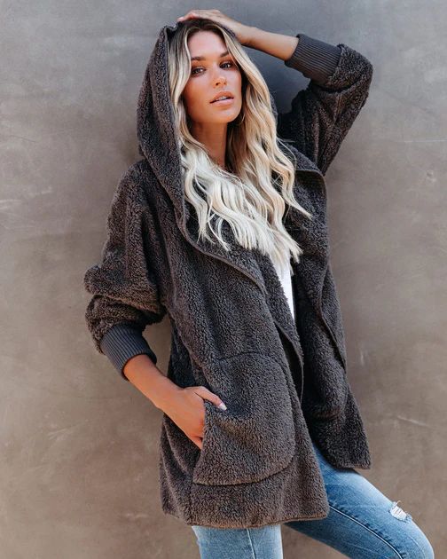 The Coziest Yet Pocketed Cardigan - Steel Grey | VICI Collection
