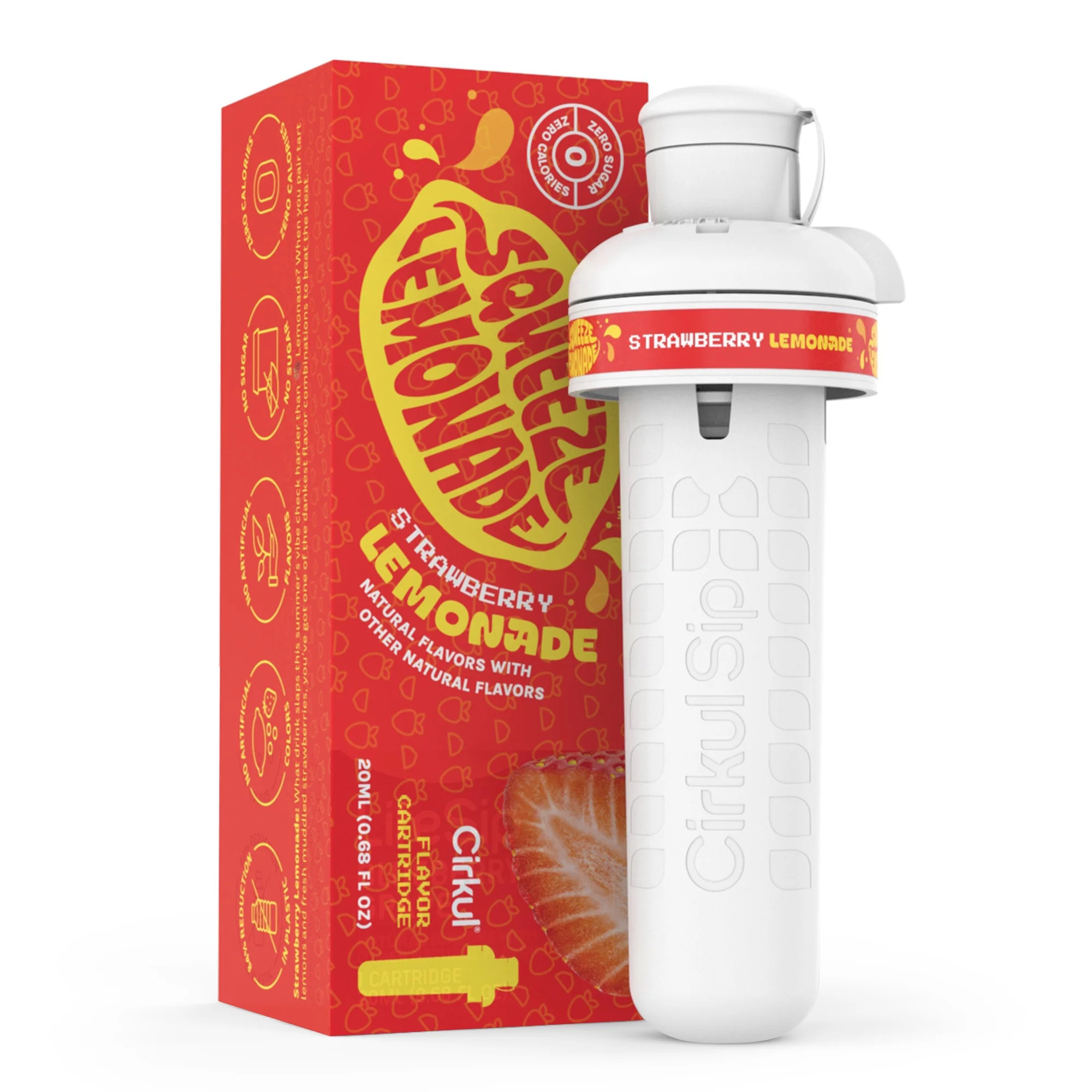 Cirkul Squeeze Strawberry Lemonade Flavor Cartridge, Drink Mix, 1-Pack | Walmart (US)