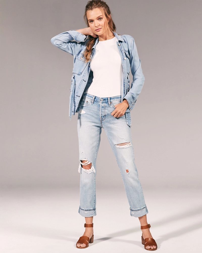 Low Rise Boyfriend Jeans | Abercrombie & Fitch US & UK