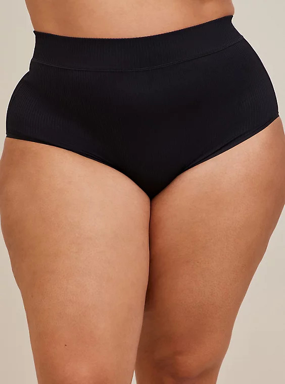 Seamless Ribbed High-Rise Brief Panty | Torrid (US & Canada)
