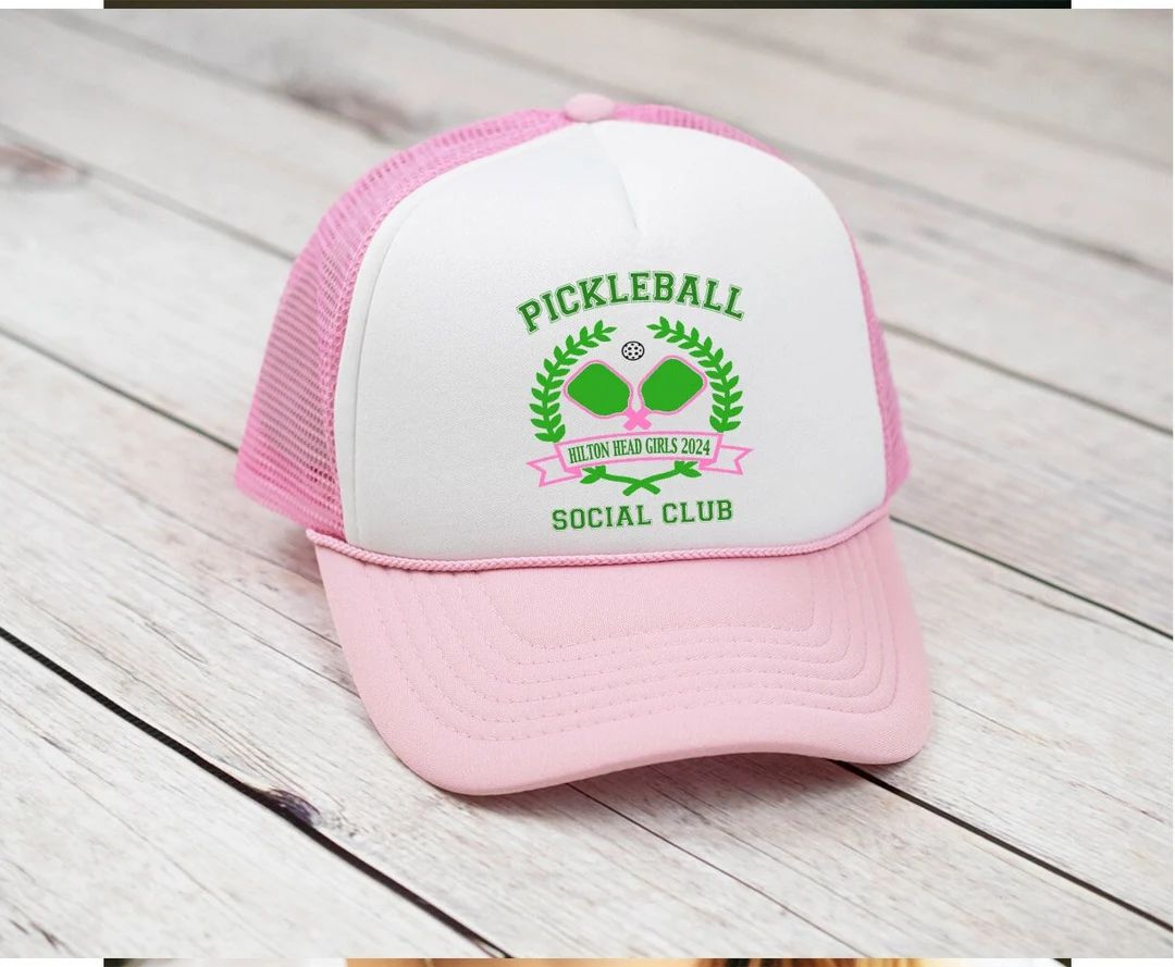 Pickleball Party Hat Pickleball Trucker Hats Pickleball Social Club Theme Hat Pickleball Team Gif... | Etsy (US)